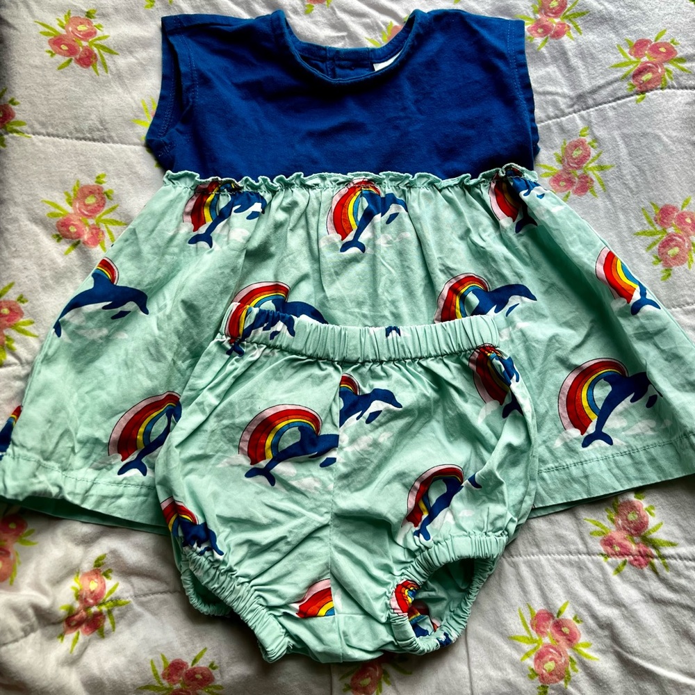 Hanna Andersson Dolphin Dress Set